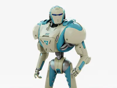 ANDROID MECHA-B  RIGGED 3D model