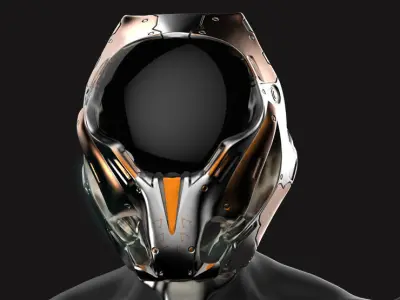 20 Scifi Helmets with Textures Ready for Games and 3D Softwares Low-poly 3D model