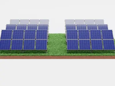 -Solar Farm V2- 3D model