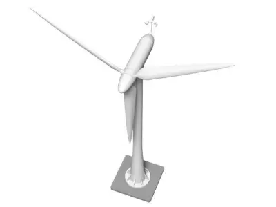 Wind power generator 3D model