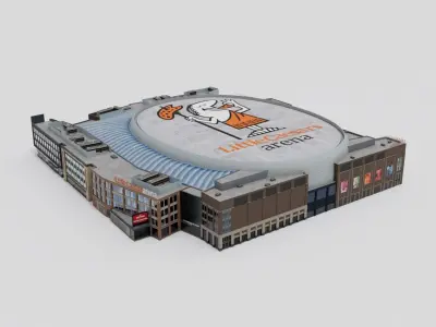 Little Caesars Arena 3D model
