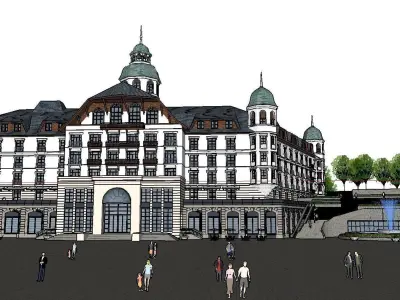 vacation spot-Resort-Fashion Leisure Hotel-0147 3D model