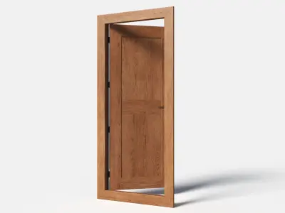 Oak Ship Door 3D model