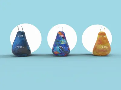 Creative snail table lamp 3D model