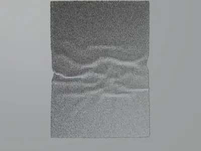 Brown Floral Rug 3D model