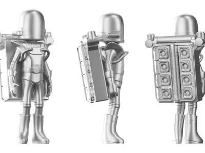 Astroneer game character 3D print model