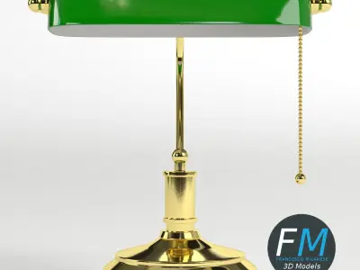 Banker lamp 3D model