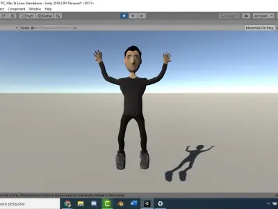 Simple man human model Low-poly 3D model