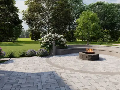 3D Exterior Scene 3D model design garden and landscape 3D  3D model order