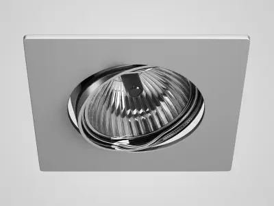 Single Ceiling Halogen Light 31 3D model