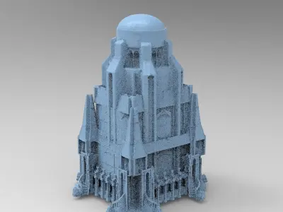 Fantasy Gondor Structure 1 3D model