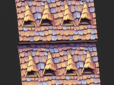Stylized Roof Seamless Texture  Texture