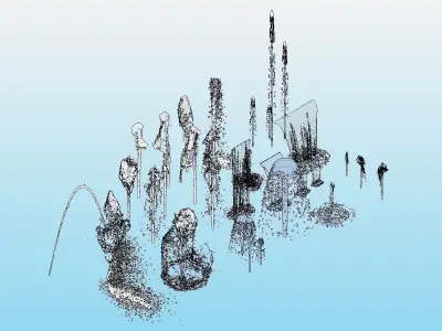 FUENTE DE AGUA REVIT RFA -  WATER SOURCE RFA REVIT  3D model