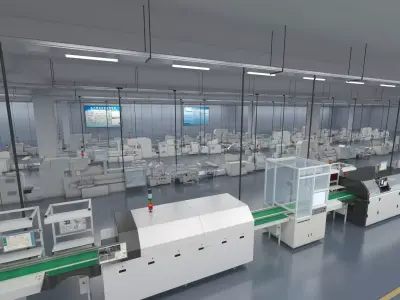  Factory Interior Scene  3D model