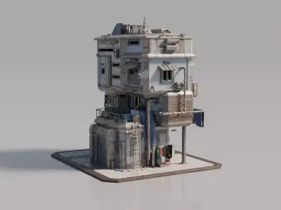 Neighborhood tower Building 5 3D model