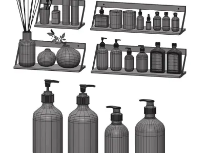 Bathroom Accessories 8 3D model