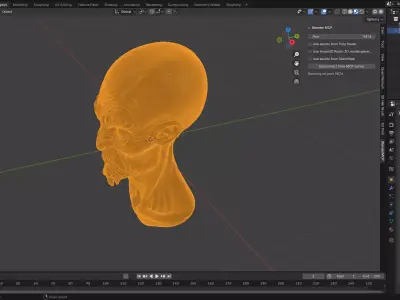 Ancient Alien Bust 3D Print Model 3D print model