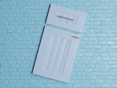 Kitchen Cabinet Doors V2 Low-poly 3D model