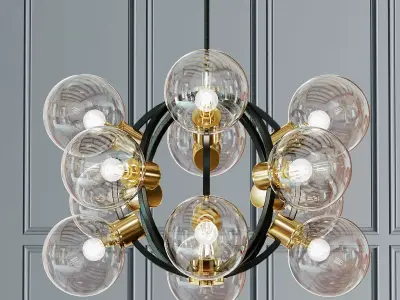 Atomic Sputnik Chandelier 3D model