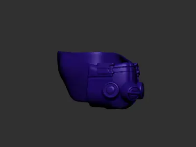 helmet high poly sculpt 3d printable  3D model 80