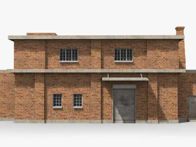 Factory xx17 Low-poly 3D model