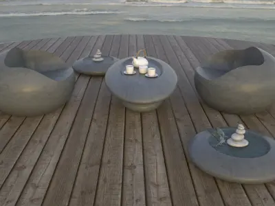  YOGA SPECIAL STONE SEATING  3d model 3D model
