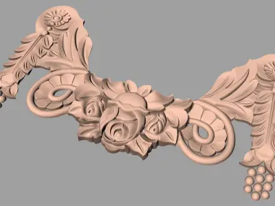 3D carved model furniture 3D design used for artcam aspire E764 3D model