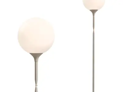 Modern Floor Lamp  Castor Style 3D model