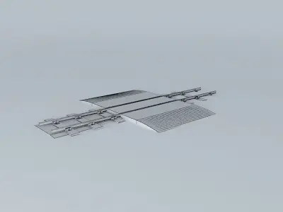 Eco Rail N/Gauge Single Walkover Old Steam Days Free 3D model
