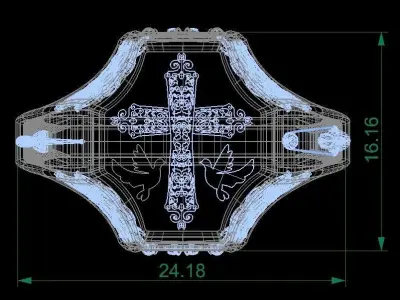 Church on a Ring 3D print model