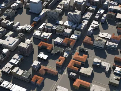 City 118 Low-poly 3D model