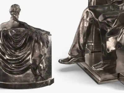  Bronze Tabletop Statue of President Lincoln 