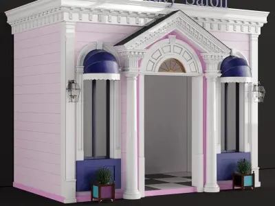 Children playhouse Beauty Salon for kids 3D model