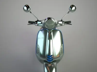 Vespa Electtrica Scooter Low-poly 3D model