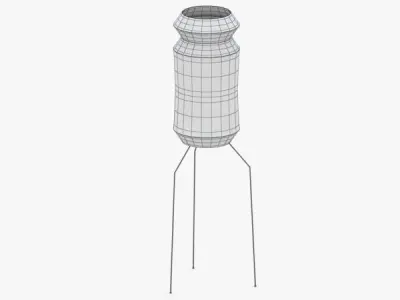1456 - Floor Lamp Low-poly 3D model