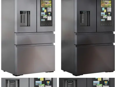 Samsung Refrigerator Set02 3D model