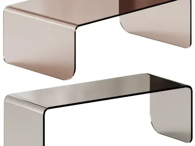 Theater Glass coffee tables 3D model
