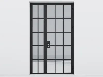 Aluminium door 168 3D model
