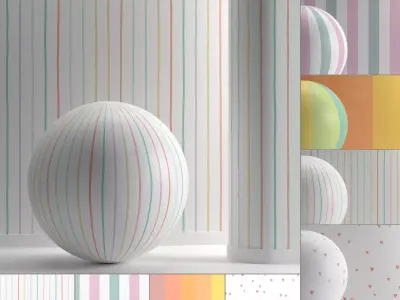 Childroom wall material set Texture