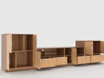 tv stand 73 3D model