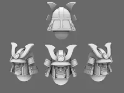 Cyber Samurai V1 Exterminator Helmet 3D print model