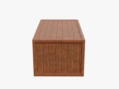 Crate wooden box 3D model