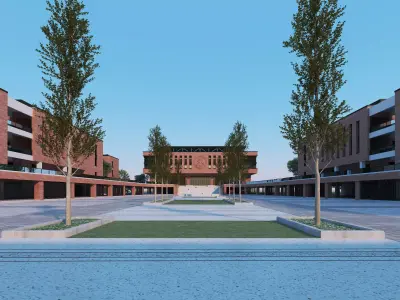 School Building 13 Low-poly 3D model
