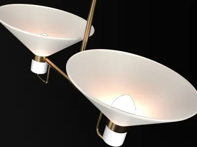 LAURISTON 2-LIGHT UP-PENDANT 3D model