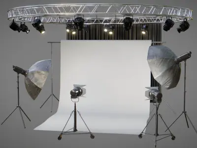 Photo Studio 3D Pack 3D model