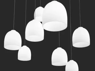 Contemporary outdoor pendant lighting 3D model