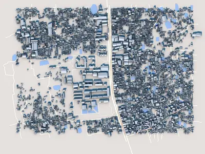 National University Gazipur City Bangladesh 3D model