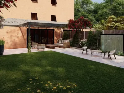 Garden Landscape 3D Model - SketchUp and Lumion Scene 3D model