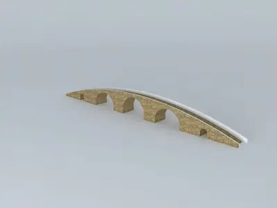 Roman bridge in El Ejido Free 3D model