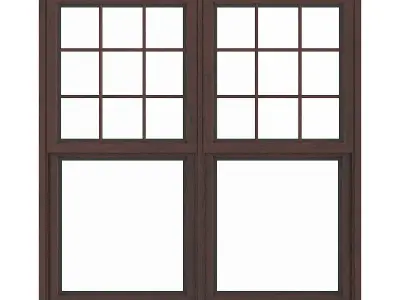 Wooden Window 16 3D model